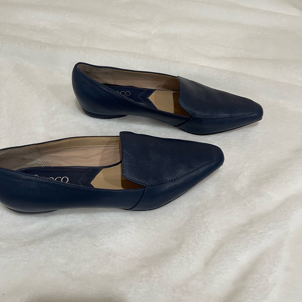 Franco Sarto L-Balica Navy Blue Loafers - Picture 8 of 8
